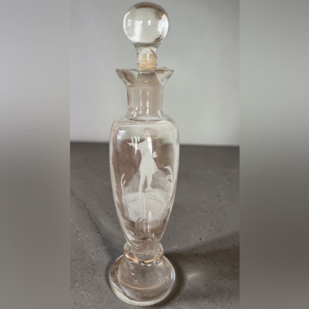 Mary Gregory Style Vintage Perfume Bottle - Picture 2 of 5